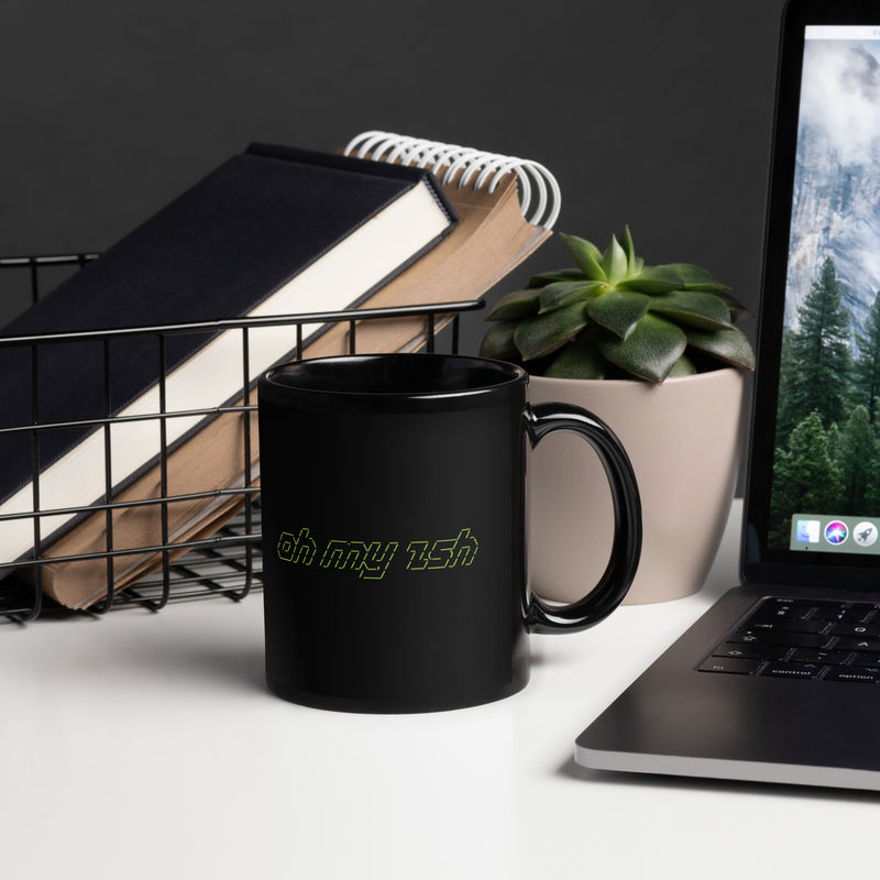 Oh My Zsh 11oz black mug