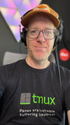 tmux "Panes Are Inevitable Suffering Is Optional" T-shirt (Grey Text)