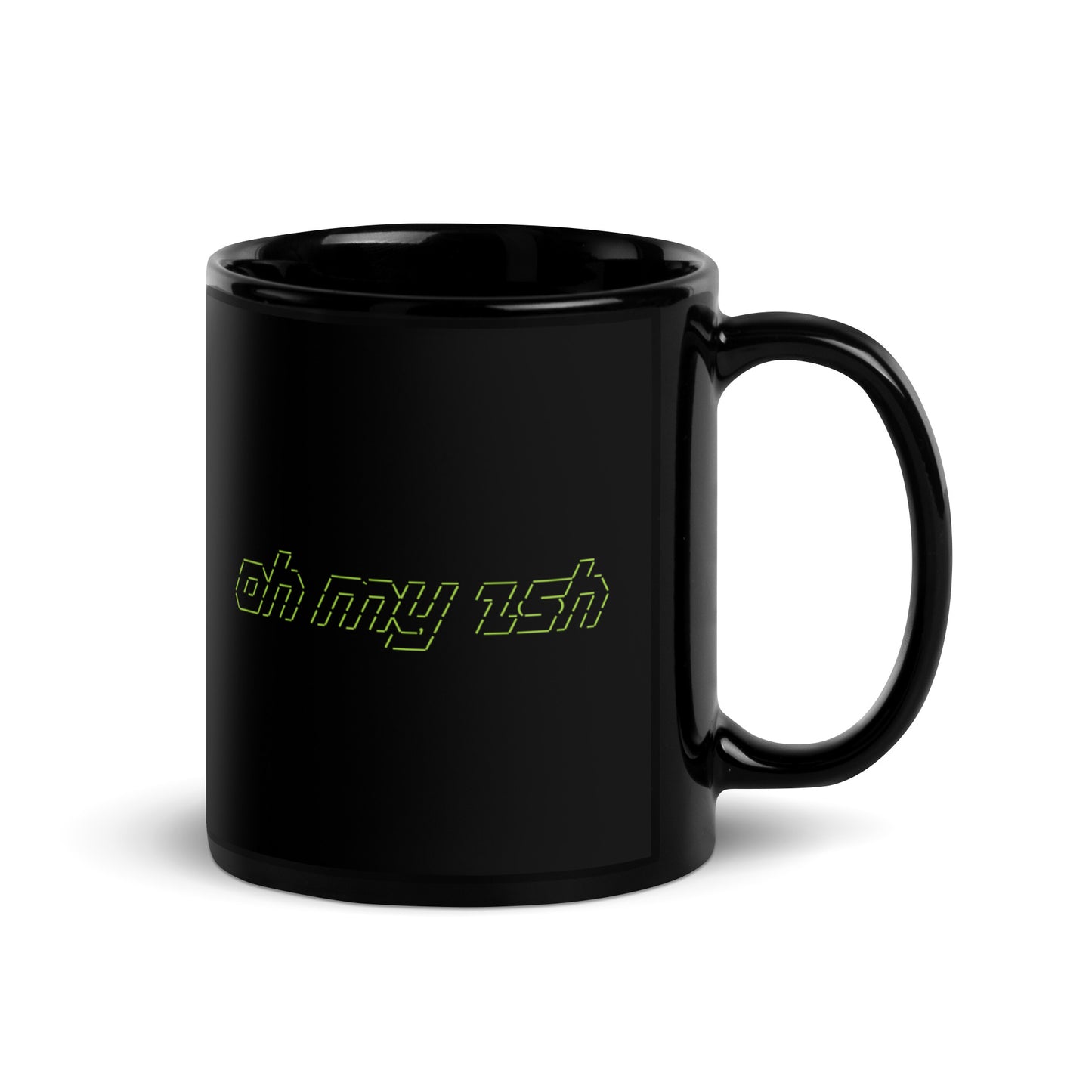 Oh My Zsh 11oz black mug