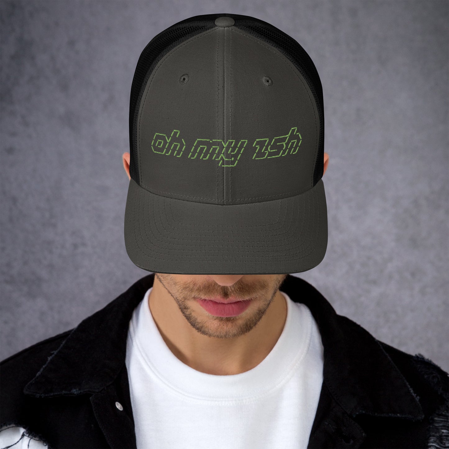@ohmyzsh ASCII trucker cap