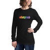 Oh My Zsh rainbow ASCII unisex long-sleeve shirt