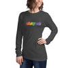 Oh My Zsh rainbow ASCII unisex long-sleeve shirt