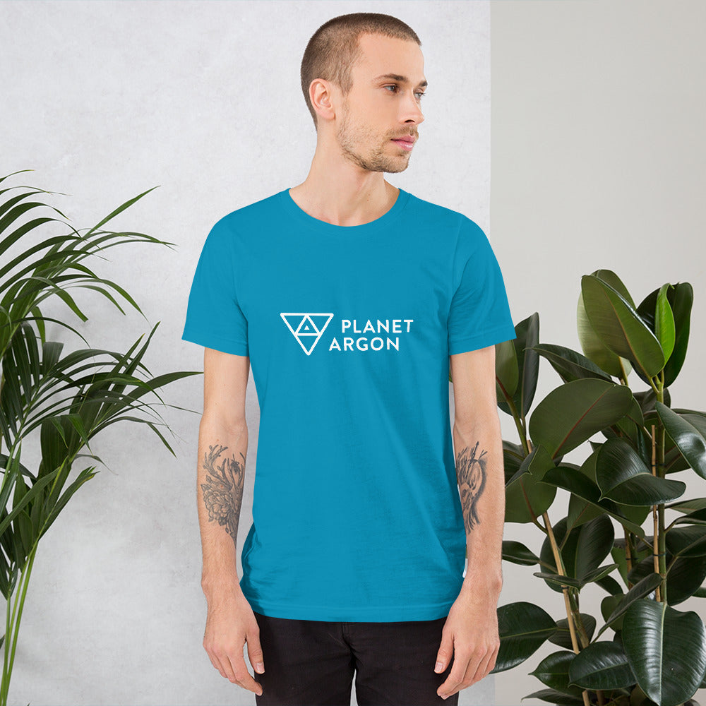 Planet Argon horizontal logo t-shirt