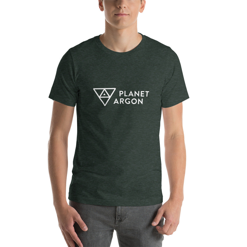 Planet Argon horizontal logo t-shirt
