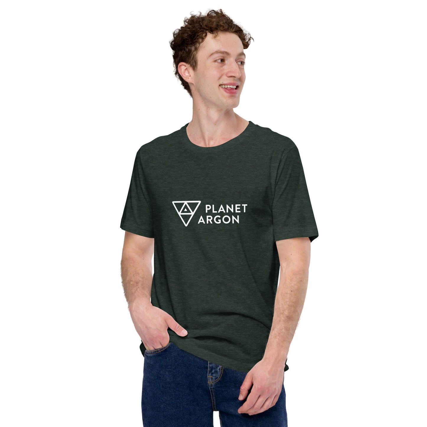 Planet Argon horizontal logo t-shirt