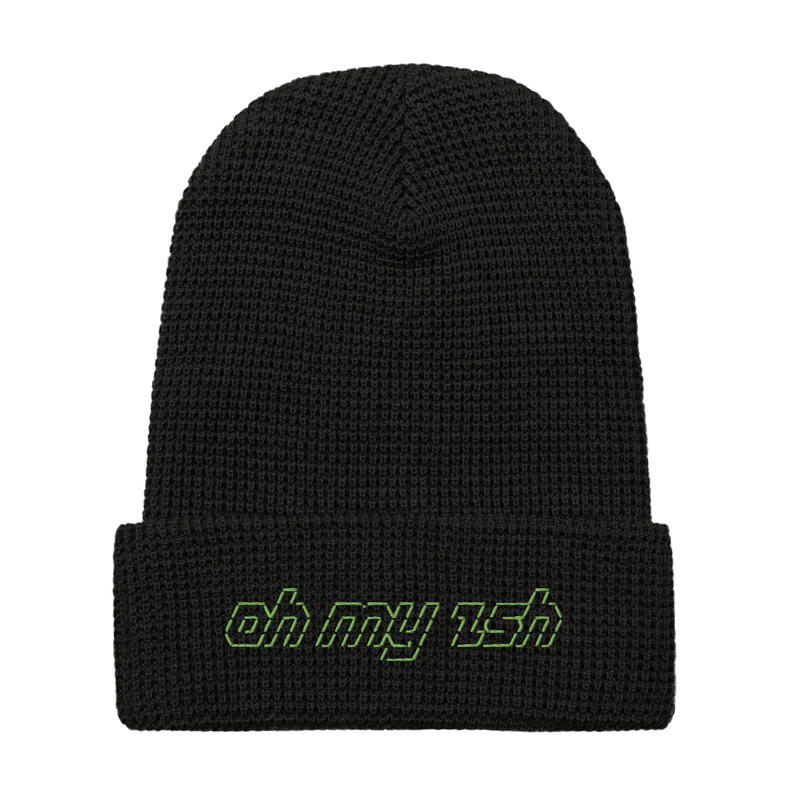 Oh My Zsh ASCII Waffle beanie