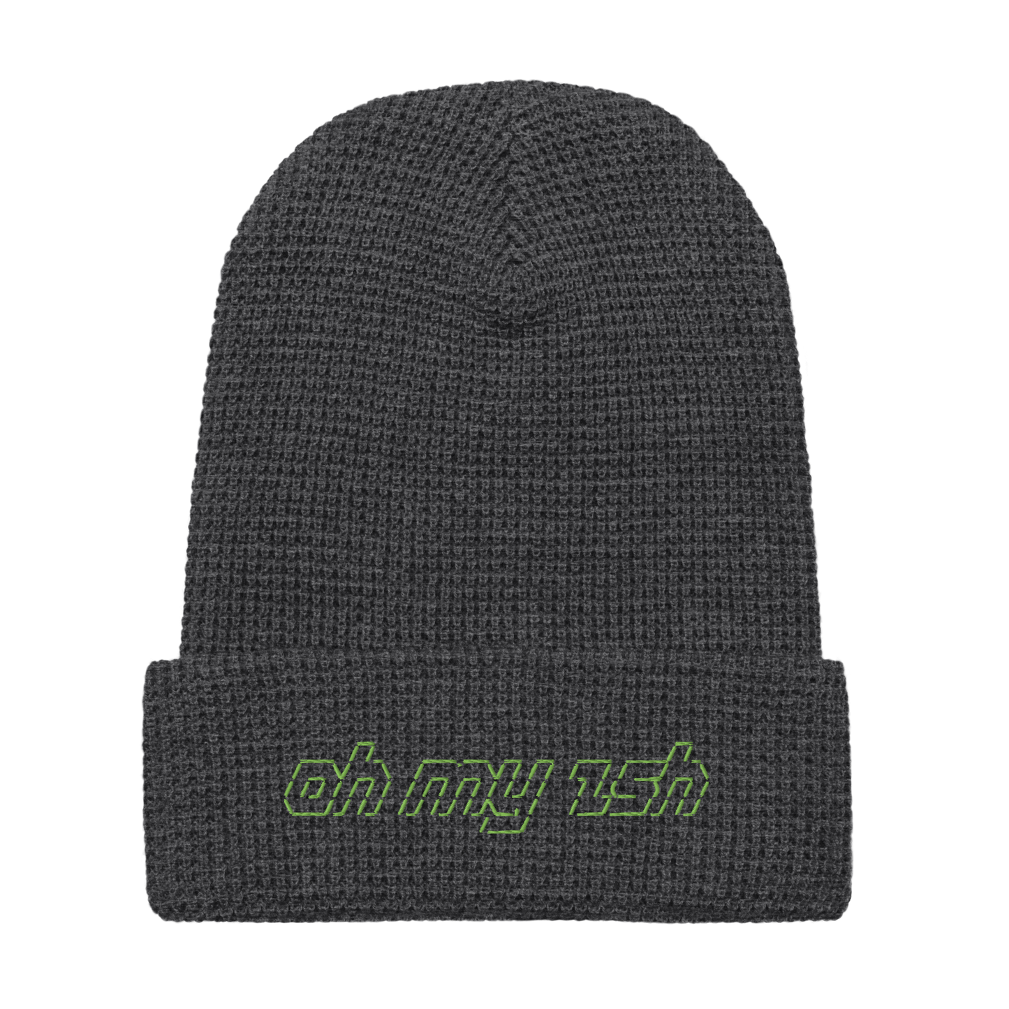 Oh My Zsh ASCII Waffle beanie