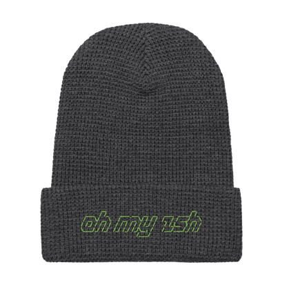 Oh My Zsh ASCII Waffle beanie