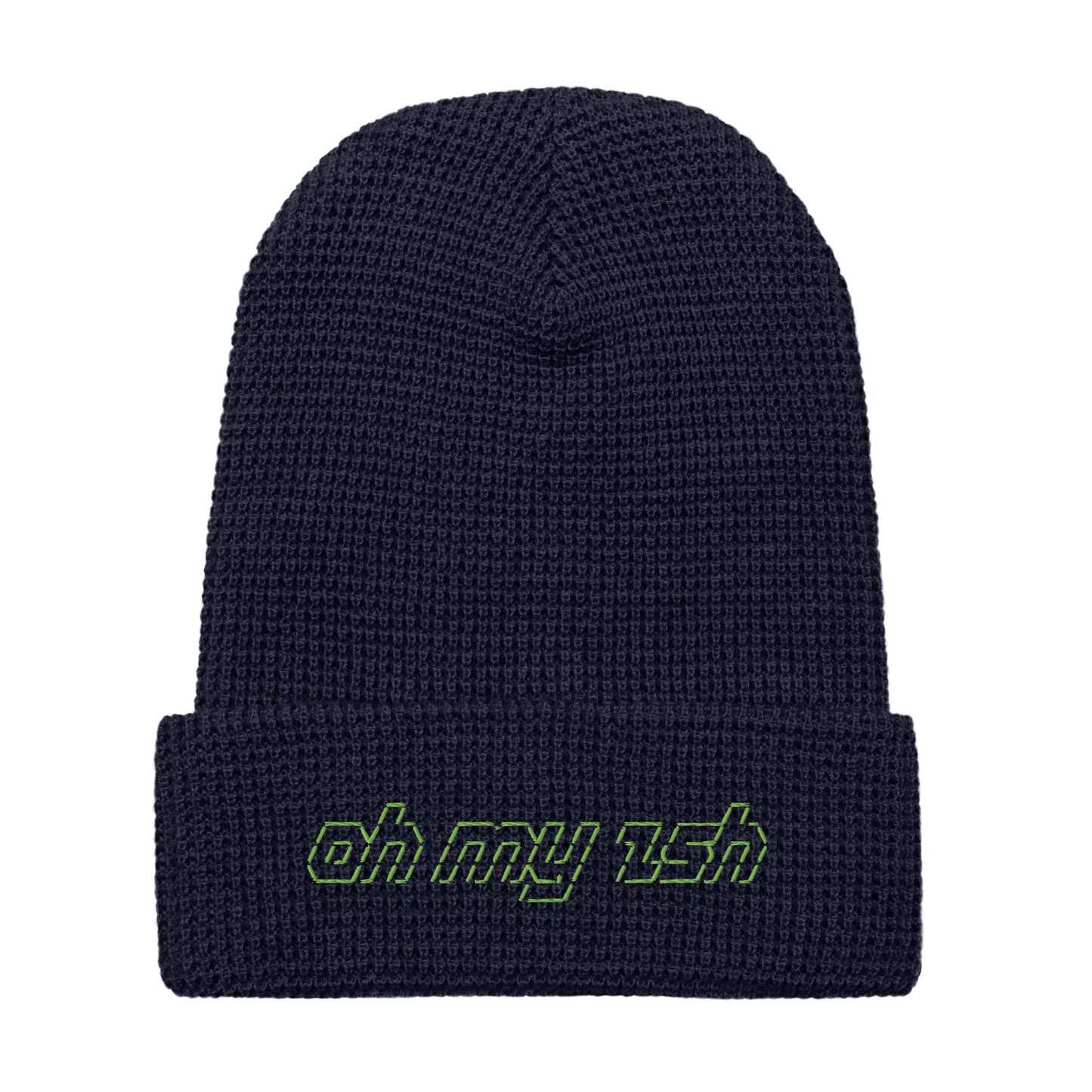 Oh My Zsh ASCII Waffle beanie