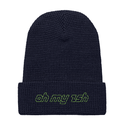 Oh My Zsh ASCII Waffle beanie
